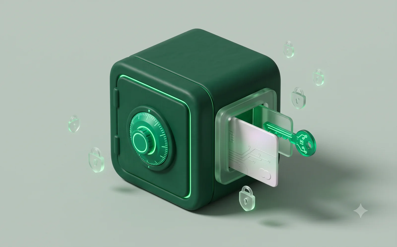 Secure vault illustration